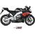 MIVV / ミヴ SPORT DELTA RACE SLIP-ON Muffler BLACK STAINLESS STEEL for APRILIA RS 125 (4 stroke) 2017 ECE approved (Euro4) Catalyzer is included | A.011.LDRB