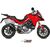 MIVV / ミヴ SPORT DELTA RACE SLIP-ON Muffler BLACK STAINLESS STEEL for DUCATI MULTISTRADA 1260 2018 ECE approved (Euro3/Euro4) | D.034.LDRB