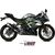 MIVV / ミヴ SPORT DELTA RACE SLIP-ON Muffler BLACK STAINLESS STEEL for KAWASAKI Z 125 2019 ECE approved (Euro4) | K.048.LDRB