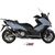 MIVV / ミヴ SPORT DELTA RACE SLIP-ON Muffler BLACK STAINLESS STEEL for KYMCO AK550 2017 ECE approved (Euro4) Catalyzer is included | O.008.LDRB
