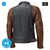 Held / ヘルド Jester Black-Brown Textile Jacket | 6804-60