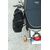 Unitgarage / ユニットガレージ Side Pannier Canvas + Left Subframe Triumph Bonneville T100 (2001-2016), Black/Brown | U001+1005SX_Black-Brown