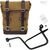 Unitgarage / ユニットガレージ Side Pannier Canvas + Left Subframe Guzzi V7, Beige/Brown | U001+2213SX-Beige-Brown