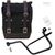 Unitgarage / ユニットガレージ Side Pannier Canvas + Left Subframe Guzzi V7, Black/Brown | U001+2213SX-Black-Brown