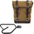 Unitgarage / ユニットガレージ Side Pannier Canvas + Right Subframe Guzzi V9 Bobber, Beige/Brown | U001+2250DX-Beige-Brown