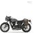 Unitgarage / ユニットガレージ Waxed suede side pannier Scram 22L-30L + Left Subframe Triumph Street 900 Series (2017 until now), MossGrey | U202+1013SX-MossGrey