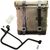 Unitgarage / ユニットガレージ Waxed suede side pannier Scram 22L-30L + Right Subframe Guzzi V7, MossGrey | U202+2213DX-MossGrey