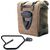 Unitgarage / ユニットガレージ Waxed suede side pannier Scram 22L-30L + Right Subframe Guzzi V9 Bobber, MossGrey | U202+2250DX-MossGrey