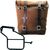 Unitgarage / ユニットガレージ Waxed suede side pannier Scram 22L-30L + Right Subframe Aprilia Tuareg 660, ColoradoBrown | U202+3600DX-ColoradoBrown