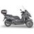 GIVI / ジビ Windscreen for Yamaha Tricity 300, dim HxL 72x60cm, 19,5 cm higher than oe, fits oe headlight fairing | D2149ST