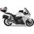 GIVI / ジビ Windscreen for Honda VFR 1200 F 10-16, color light smoke, dim. HxW 40x40cm, 14 cm cm higher than stock screen, fits oe headlight fairing | D321S