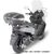 GIVI / ジビ Screen for SYM Maxsym 400 Euro 5 21-, color clear, dim. HxW 77,5 x 72 cm, 18cm higher than oe, fits oe headlight fairing | D7065ST