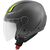 GIVI / ジビ Jet helmet 11.7 SOLID COLOR Matte Titanium/Yellow, Size 60/XL | H117BG76860