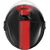 GIVI / ジビ Jet helmet 12.5 GRAPHIC TOUCH Matte Black/Red, Size 60/L | H125FTHBR60