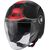 GIVI / ジビ Jet helmet 12.5 GRAPHIC TOUCH Matte Black/Red, Size 61/XL | H125FTHBR61
