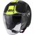 GIVI / ジビ Jet helmet 12.5 GRAPHIC TOUCH Matte Black/Yellow, Size 56/S | H125FTHBY56