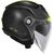 GIVI / ジビ Jet helmet 12.5 GRAPHIC TOUCH Matte Black/Yellow, Size 58/M | H125FTHBY58