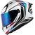 GIVI / ジビ Full face helmet 50.8 MACH1 White/Black/Red, Size 63/XXL | H508FMHWR63
