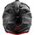 GIVI / ジビ Off-Road Helmet 60.1 GLOOM Matte Black/Titanium/Red, Size 63/XXL | H601FGLBR63