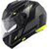 GIVI / ジビ Flip-up helmet X.21 EVO NUMBER Matte Black/Titanium/Yellow, Size 63/XXL | HX21RNBBY63