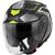GIVI / ジビ Jet helmet X.25 TRACE Matte Black/Titanium/Yellow, Size 54/XS | HX25FTCBY54