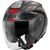 GIVI / ジビ Jet helmet X.25 TRACE Matt Titanium/Black/Red, Size 61/XL | HX25FTCTR61