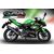 GPR / ジーピーアール Original For Kawasaki Z 400 2018/20 E4 Homol.スリッポンエキゾースト Furore Evo4 Nero | E4.K.173.FNE4