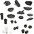 GSGモトテクニック リプレイスメントパッド 左側 (クラッシュパッドセット適合品番: 115490-T17-DS) | T17-EP-40602-DS-LEFT