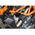 GSGモトテクニック クラッシュパッドセット マウンティングプレート ブラックアノダイズド KTM Duke 390 (2013 -) | 406025545-KM6-DS-SH
