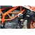 GSGモトテクニック クラッシュパッドセット マウンティングプレート ブラックアノダイズド KTM Duke 390 (2013 -) | 406025545-KM6-DS-SH