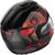 Nolan / ノーラン モジュラー ヘルメット N90-3 06 COMEBACK N-CO, Black Red, Size S | N9Z0006630445
