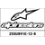 Alpinestars TECH 7/TECH 3 ENDURO DUAL COMPOUND SOLE BLACK/WHITE | 25SU891E-12