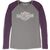 Harley-Davidson Notched Neck Raglan Sleeve Baseball Hem Tee For Women, Colorblock-Design | 96088-22VW