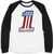 Harley-Davidson #1 Men'S #1 Race Raglan Sleeve, Colorblock-Design-Black Beauty | 96067-22VM