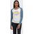 Harley-Davidson Scoop Neck Raglan Sleeve Baseball Hem Tee For Women, Colorblock Design | 96075-22VW