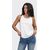 Harley-Davidson Script Font Henley Racerback Tank For Women, Coconut | 96097-22VW