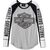 Harley-Davidson Tee-Knit, Colorblock-Design-Vapor Blue | 96144-24VW