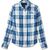 Harley-Davidson Women'S Bar & Shield Long Sleeve Plaid Shirt, Yarn Dyed Plaid-Cloud Dancer | 96162-24VW