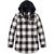 Harley-Davidson Shirt Jacket-Woven, Yarn Dyed Plaid-Black Beauty | 96166-24VW