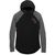 Harley-Davidson Women'S Silver Wing Script Hooded Baseball Hem Knit Top, Block Design/Black Beauty | 96211-22VW
