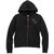 Harley-Davidson Silver Wing Script Zip Front Hoodie For Women, Black Beauty | 96247-22VW