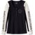 Harley-Davidson Henley-Knit, Colorblock-Design-Black Beauty | 96258-24VW