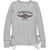Harley-Davidson Silver Wing Side Tie Waffle Knit Top For Women, Forged Iron Heather | 96244-22VW