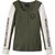 Harley-Davidson Henley-Knit, Colorblock-Design-Grape Leaf | 96260-24VW