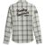 Harley-Davidson Women'S Gas & Oil Convertible Sleeve Shirt, Yarn Dyed Plaid-Cloud Dancer | 96272-23VW