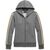 Harley-Davidson Women'S Bar & Shield Sleeve Stripe Zip Front Hoodie, Heather Charcoal | 96387-21VW