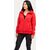 Harley-Davidson Women'S Metropolitan Zip Front Hoodie, Redline Red Heather | 96421-22VW