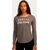 Harley-Davidson Women'S Stencil Long Sleeve Knit Top, Granite Grey | 96447-22VW