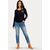 Harley-Davidson Timeless Cover Band Henley For Women, Black Beauty 2 | 96433-22VW