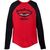 Harley-Davidson Timeless Silver Wing Henley For Women, Colorblocked-Chili Pepper | 96449-23VW